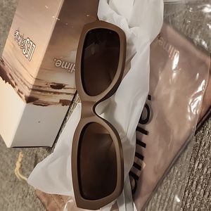 DIME Fiancé  matte brown sunglasses